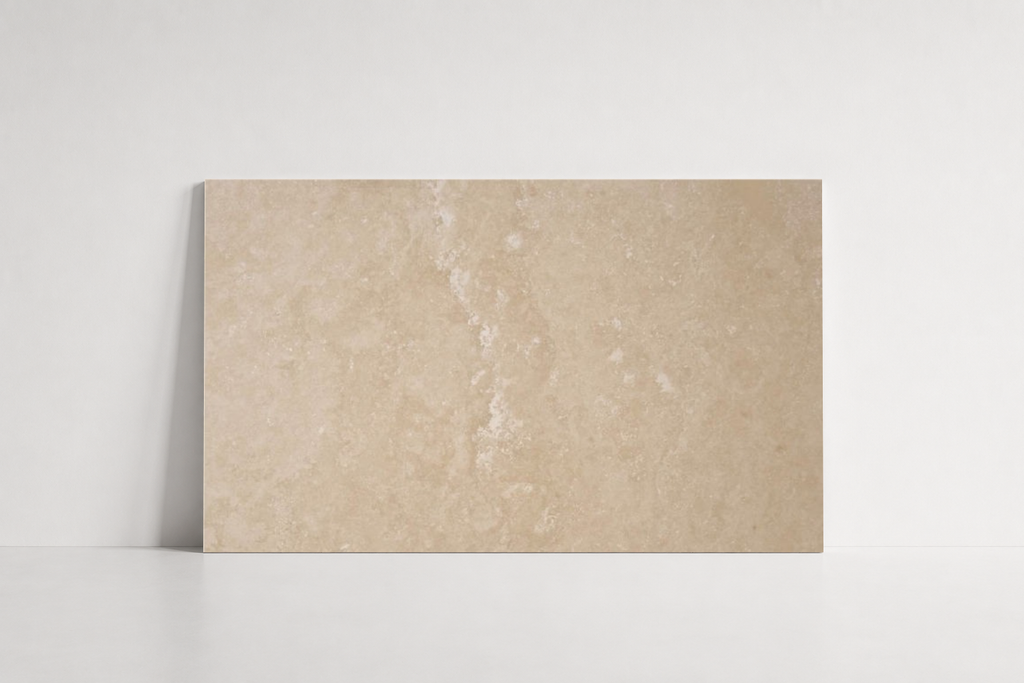 TILE IVORY LEATHER TRAVERTINE 24" x 36" x 3/4 CROSS CUT
