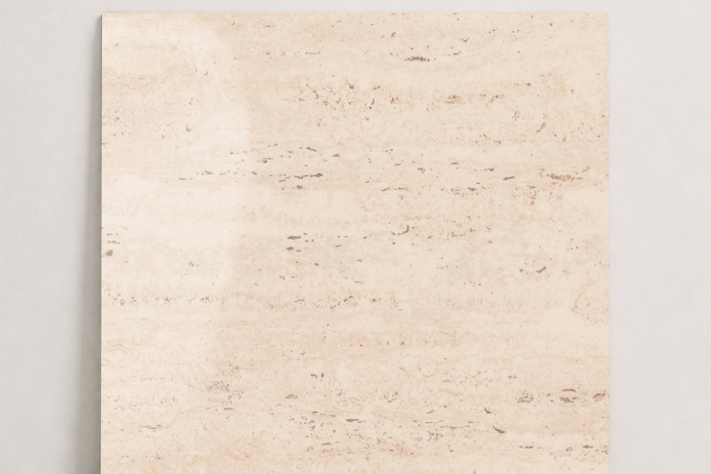 TILE IVORY POLISHED TRAVERTINE 36" x 36" x 3/4 CROSS CUT