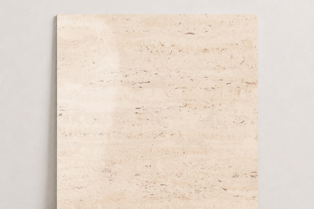 TILE IVORY POLISHED TRAVERTINE 36" x 36" x 3/4 CROSS CUT
