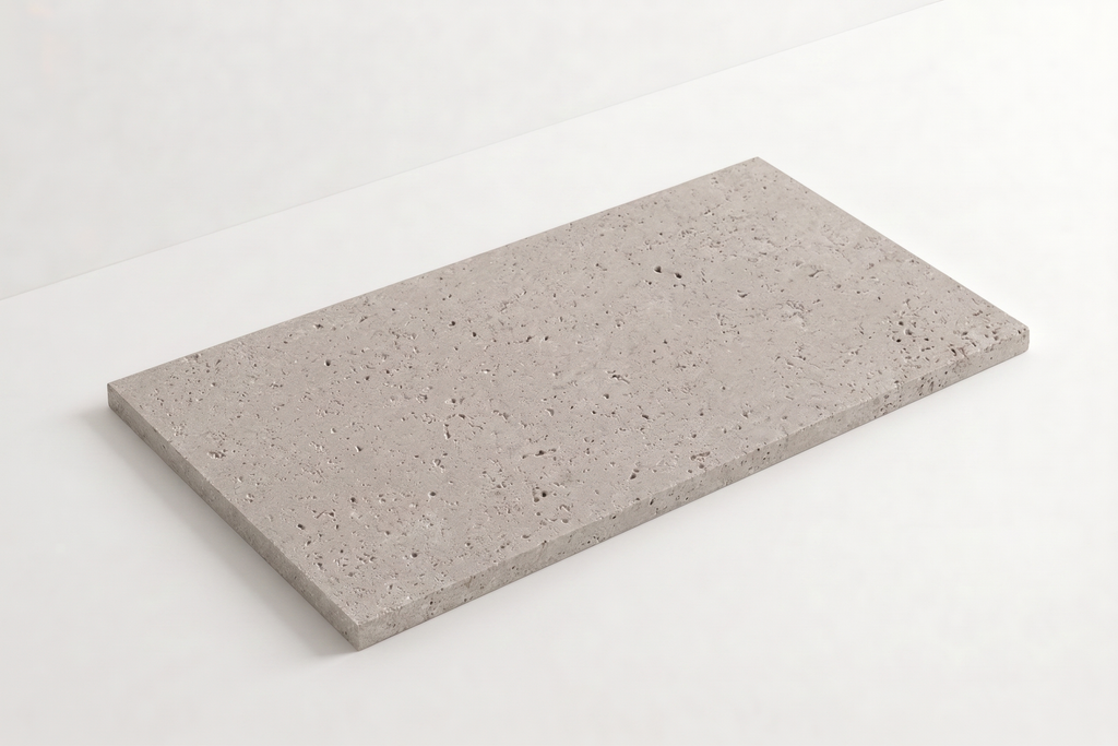 PAVERS IVORY SANDBLASTED TRAVERTINE 12" X 24" X 1 1/4" CROSS CUT