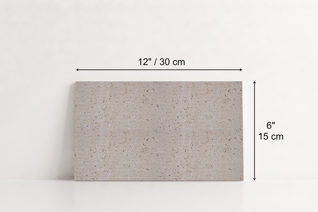 PAVERS IVORY SANDBLASTED TRAVERTINE 6" X 12" X 1 1/4" CROSS CUT