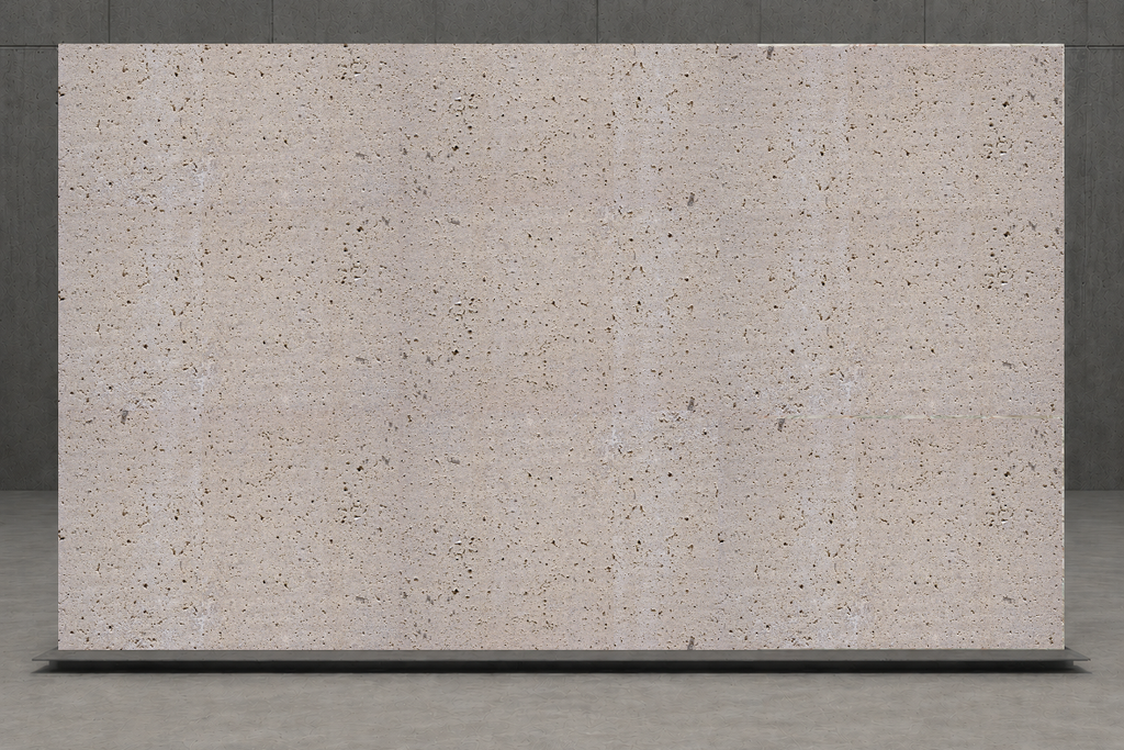 SLAB IVORY SANDBLASTED TRAVERTINE 71" x 100" x 3/4" CROSS CUT