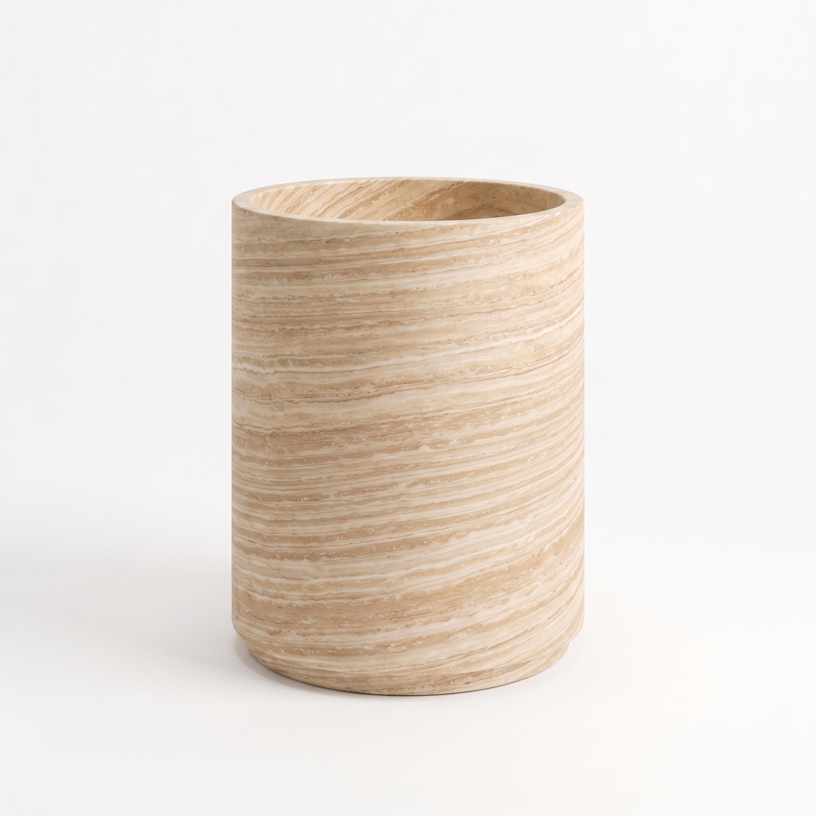 Half Pedestal Sink Travertine Beige