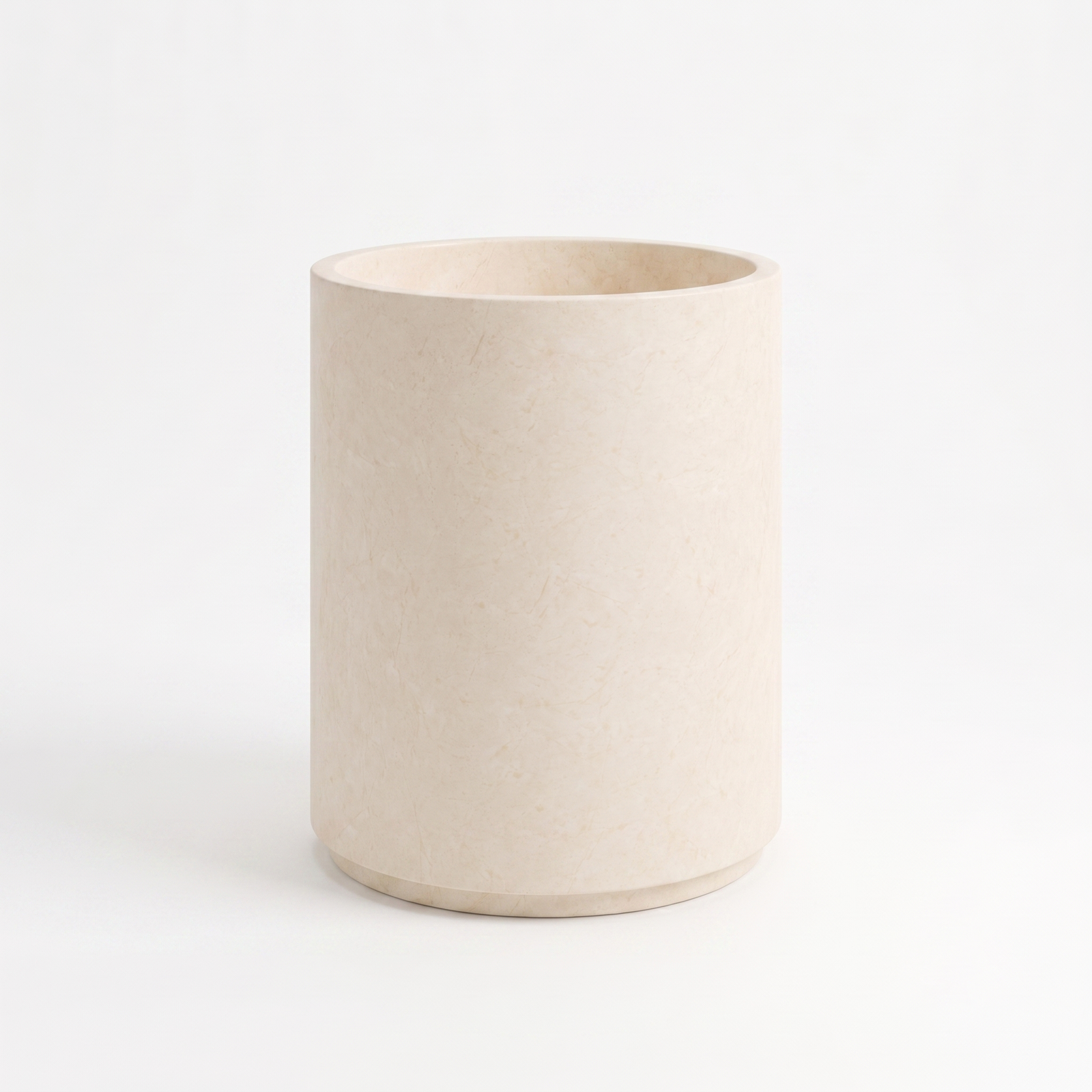 Half Pedestal Sink Travertine Ivory