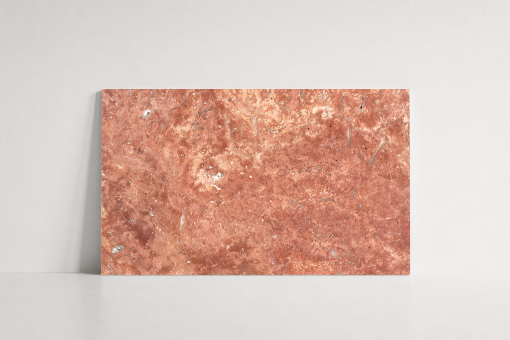 TILE RED HAMMERED TRAVERTINE 24" x 36" x 3/4 CROSS CUT