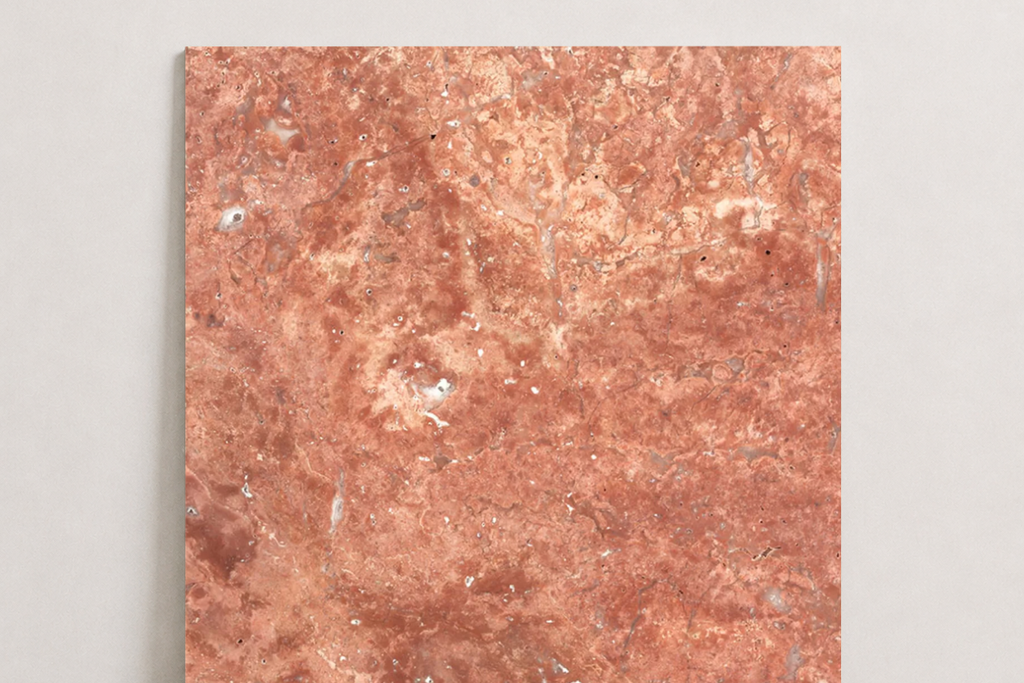 TILE RED HAMMERED TRAVERTINE 36" x 36" x 3/4 CROSS CUT