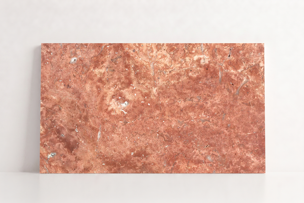 TILE RED HAMMERED TRAVERTINE 36" x 48" x 3/4 CROSS CUT