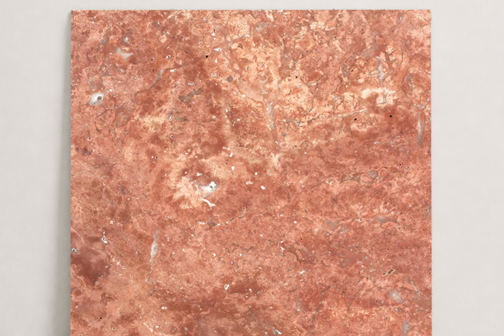 TILE RED HAMMERED TRAVERTINE 48" x 48" x 3/4 CROSS CUT