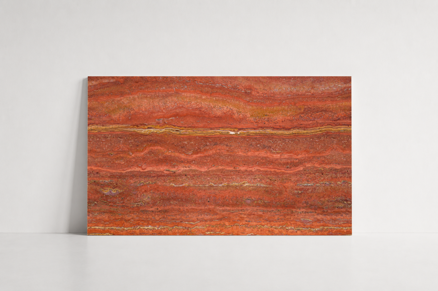TILE RED HAMMERED TRAVERTINE 24" x 36" x 3/4 VEIN CUT