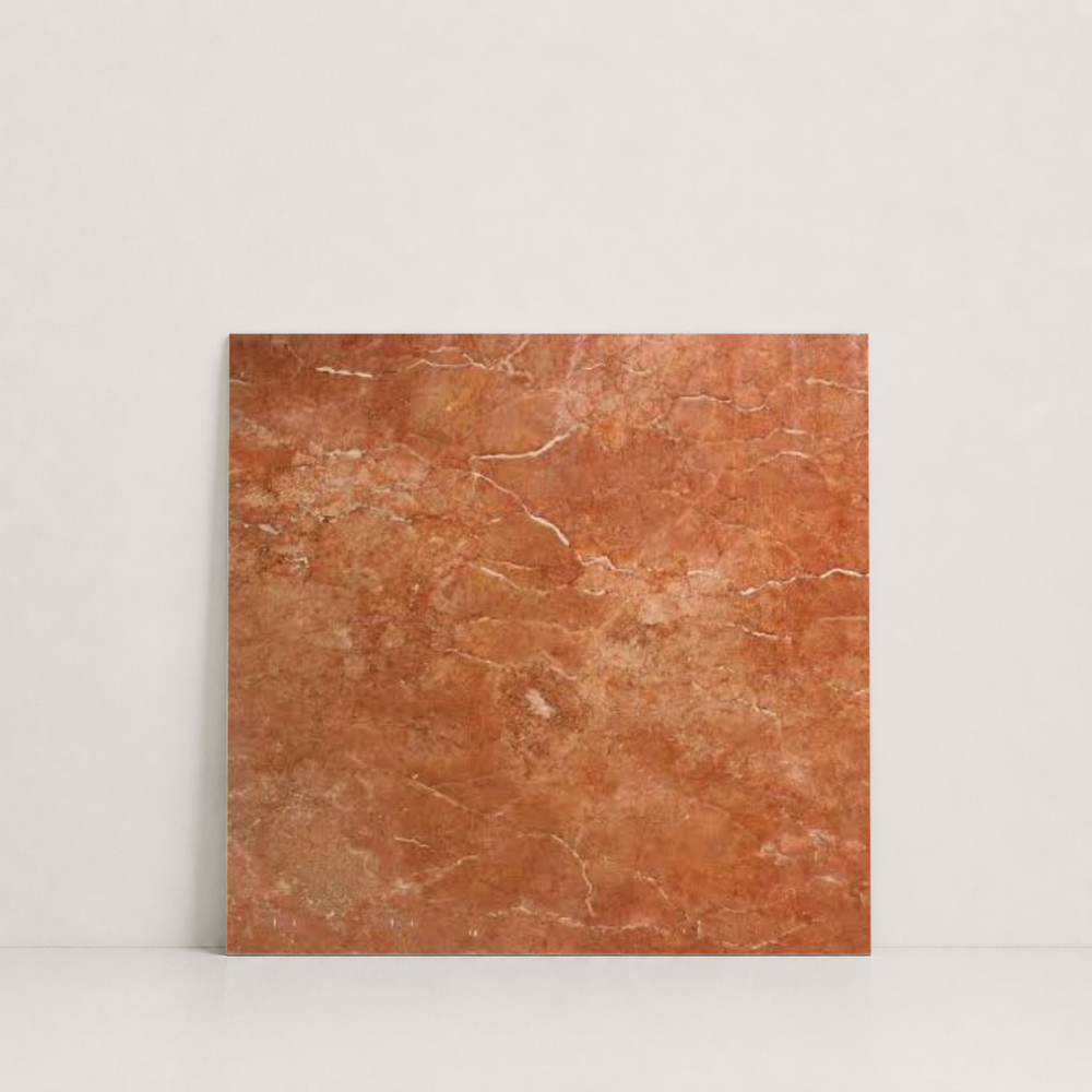 TILE RED HONED TRAVERTINE 18" x 18" x 3/4 CROSS CUT