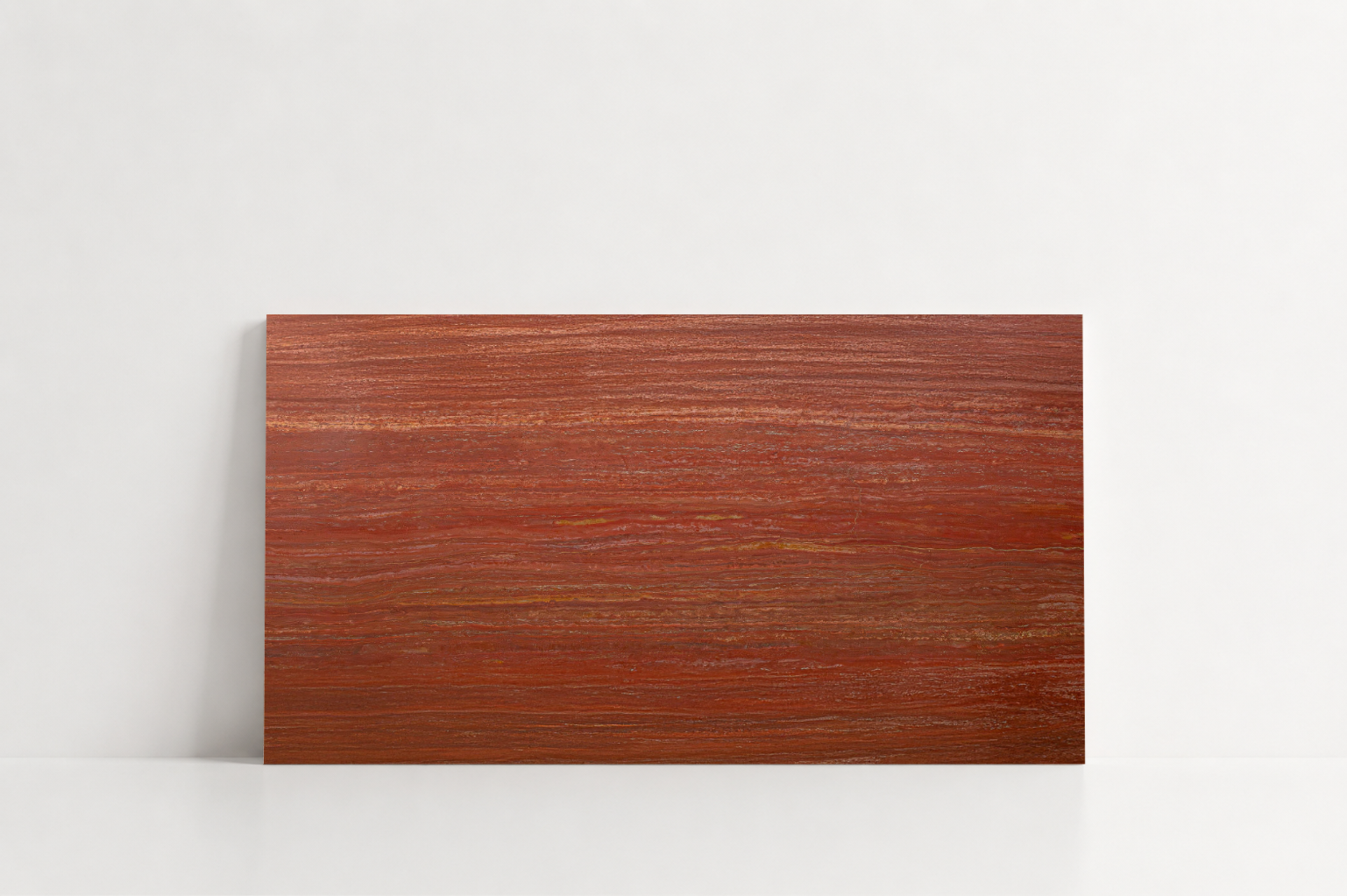 TILE RED HONED TRAVERTINE 12" x 24" x 3/4 VEIN CUT
