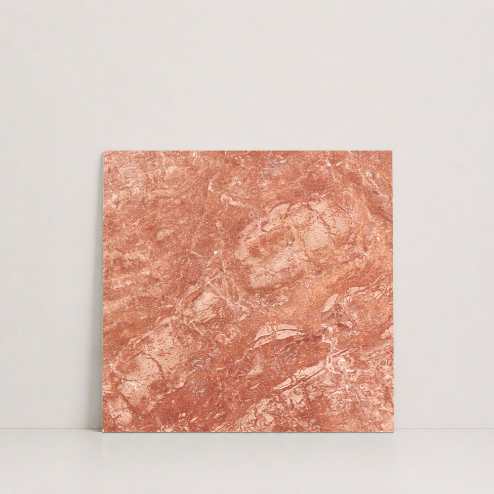 TILE RED LEATHER TRAVERTINE 18" x 18" x 3/4 CROSS CUT