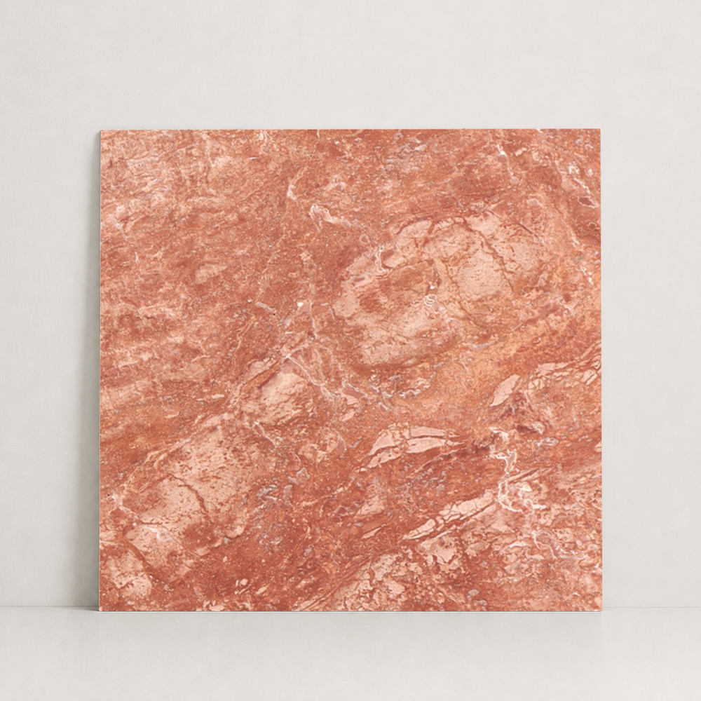 TILE RED LEATHER TRAVERTINE 48" x 48" x 3/4 CROSS CUT
