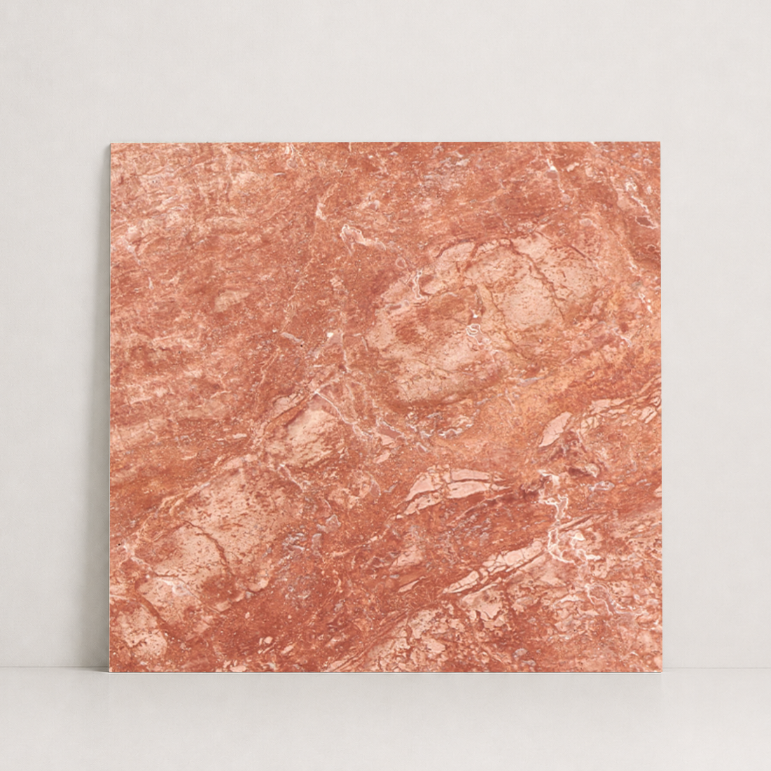 TILE RED LEATHER TRAVERTINE 48" x 48" x 3/4 CROSS CUT