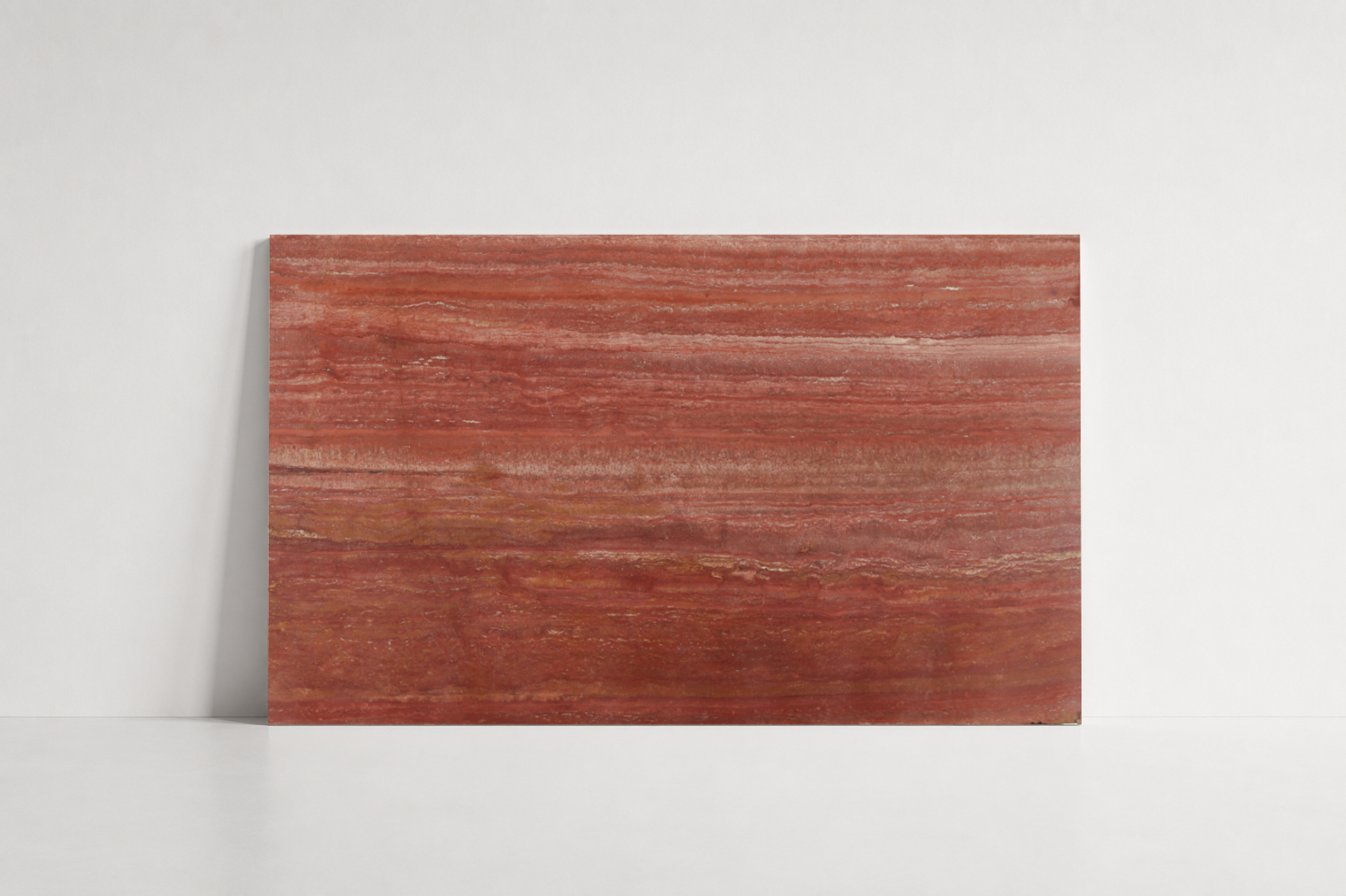 TILE RED LEATHER TRAVERTINE 24" x 36" x 3/4 VEIN CUT