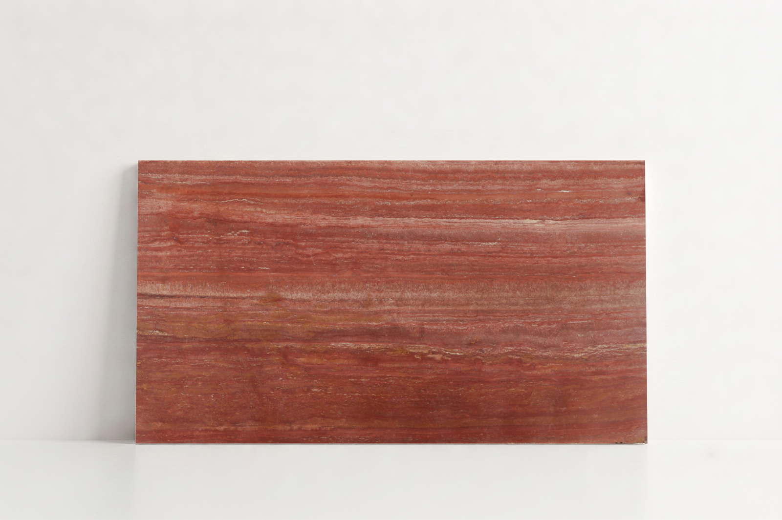 TILE RED LEATHER TRAVERTINE 24" x 48" x 3/4 VEIN CUT