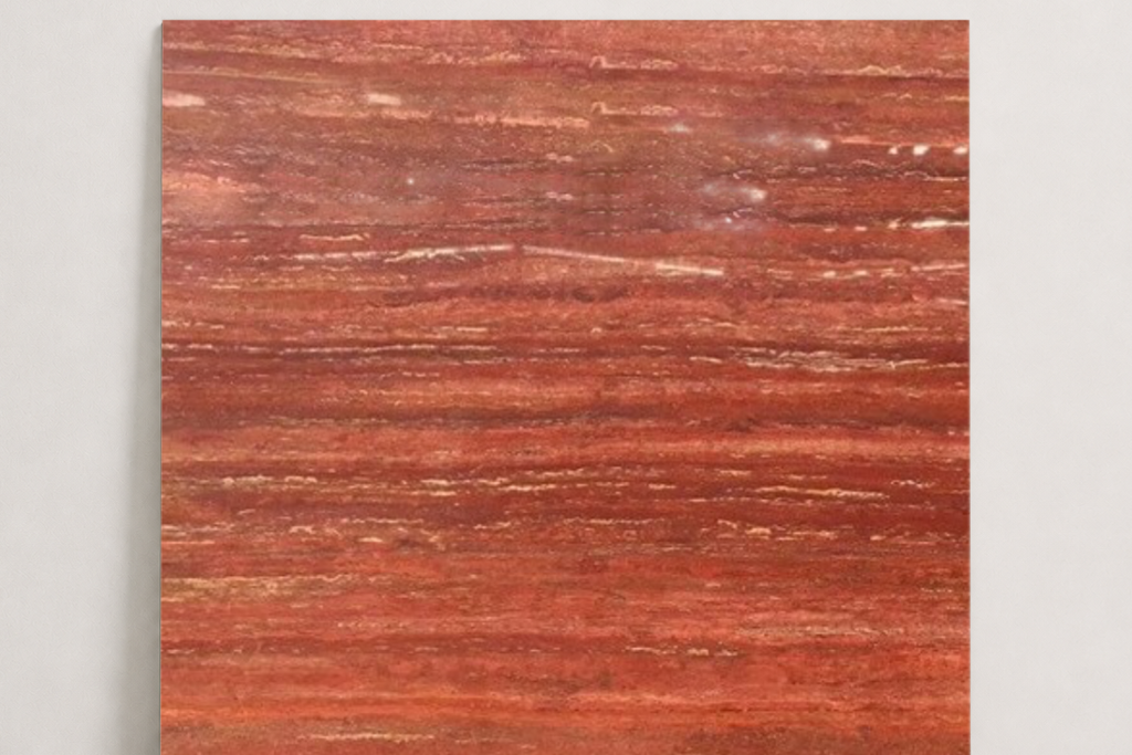 TILE RED POLISHED TRAVERTINE 36" x 36" x 3/4 VEIN CUT