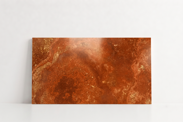 TILE RED POLISHED TRAVERTINE 24