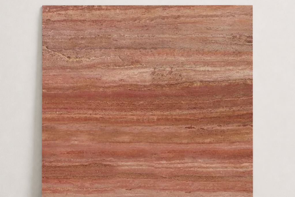 TILE RED SANDBLASTED TRAVERTINE 36" x 36" x 3/4 VEIN CUT