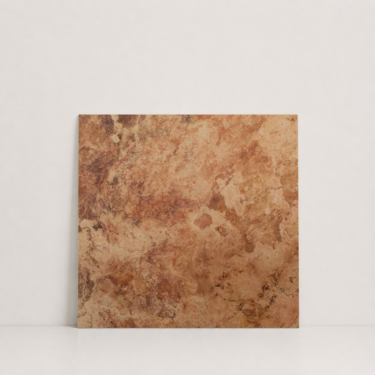 TILE RED SANDBLASTED TRAVERTINE 18" x 18" x 3/4 CROSS CUT