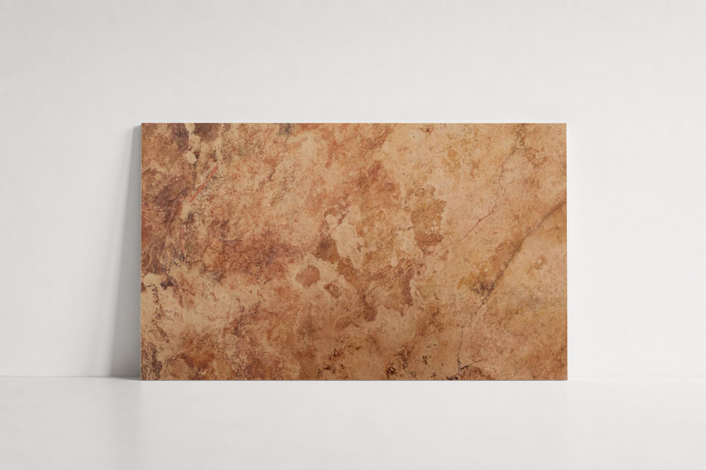 TILE RED SANDBLASTED TRAVERTINE 24" x 36" x 3/4 CROSS CUT