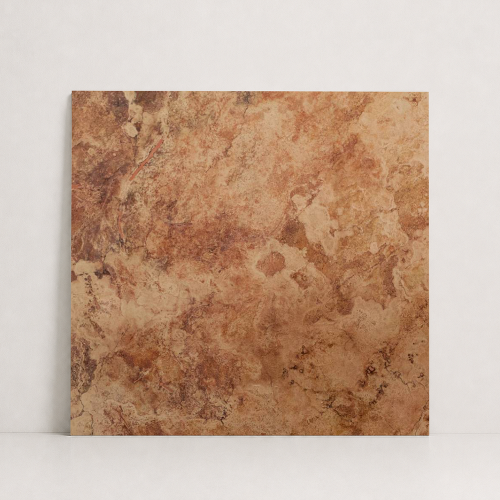 TILE RED SANDBLASTED TRAVERTINE 48" x 48" x 3/4 CROSS CUT