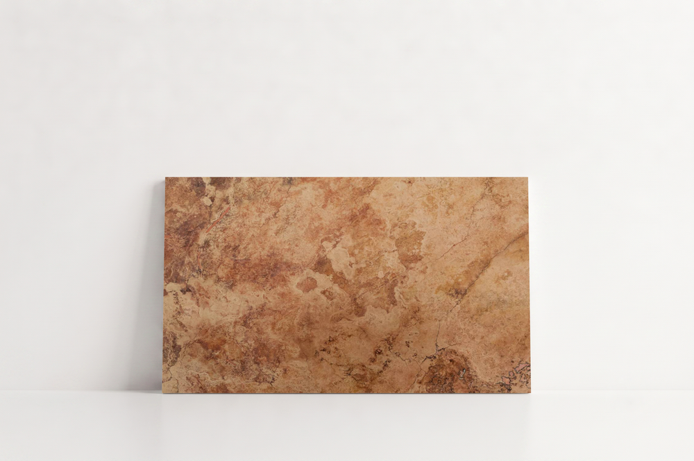 PAVER RED SANDBLASTED TRAVERTINE 6" X 12" X 1 1/4" CROSS CUT