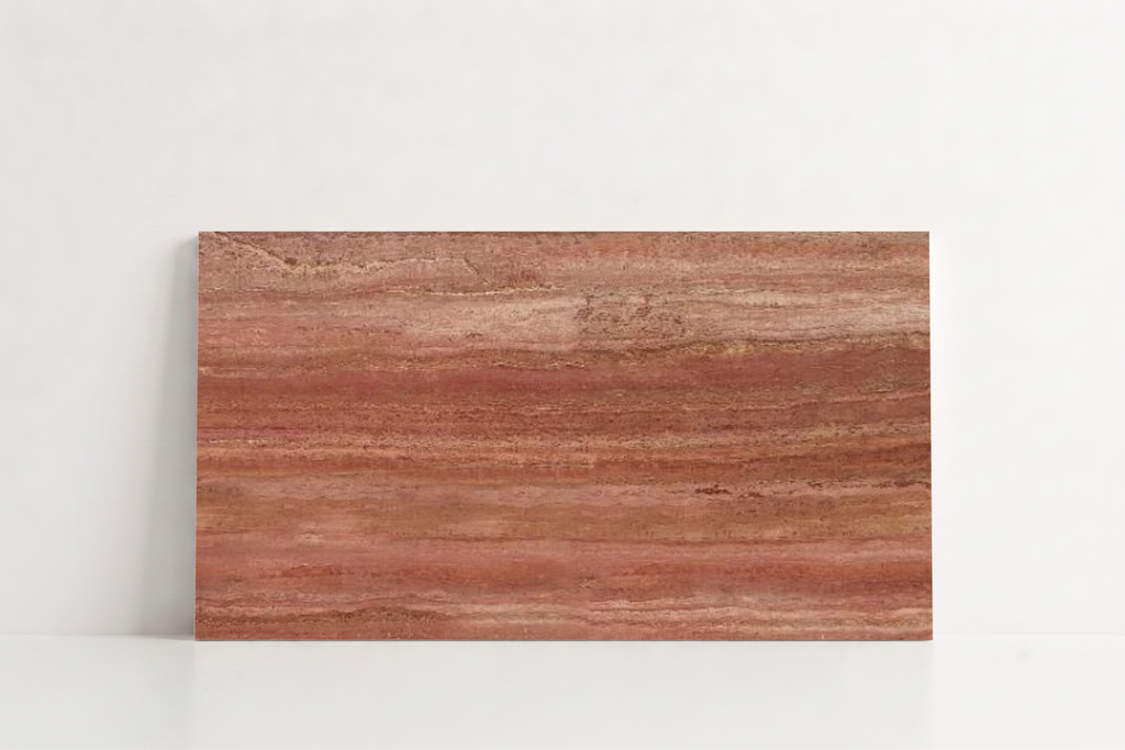 TILE RED SANDBLASTED 18" x 36" x 3/4 VEIN CUT