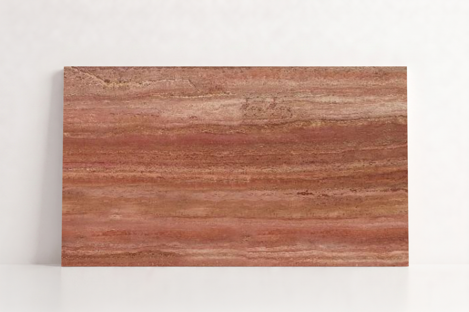 TILE RED SANDBLASTED TRAVERTINE 36" x 48" x 3/4 VEIN CUT