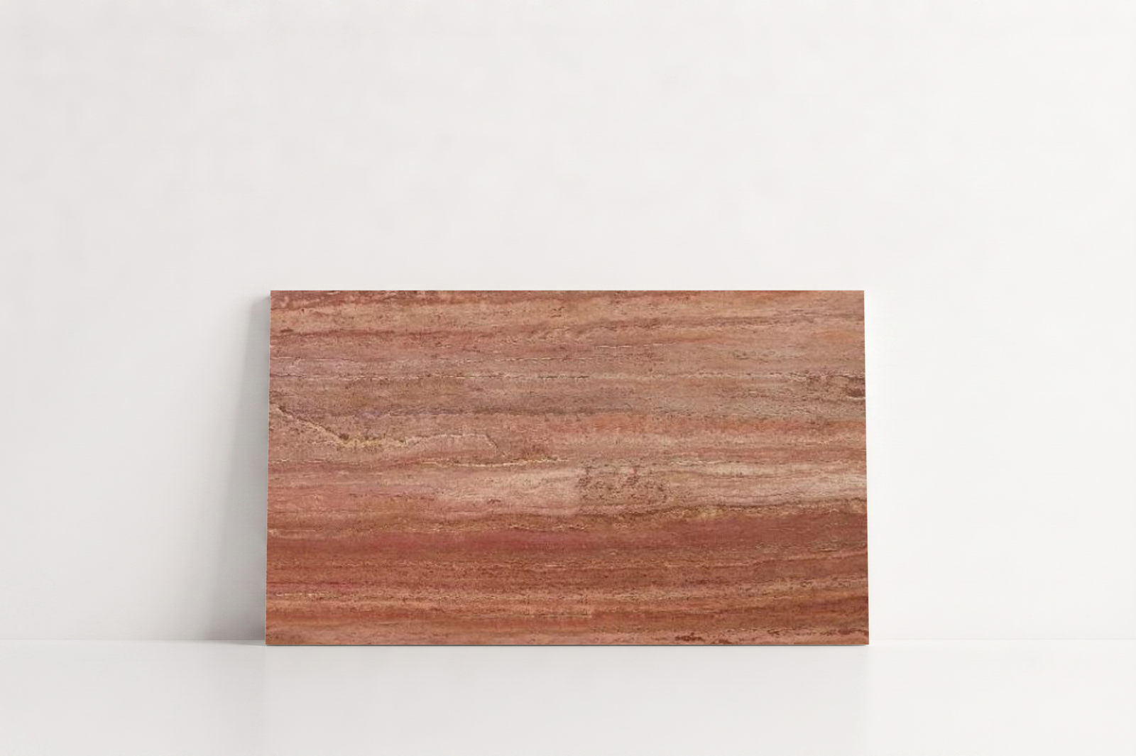 PAVER RED SANDBLASTED TRAVERTINE 6" X 12" X 1 1/4" CROSS CUT