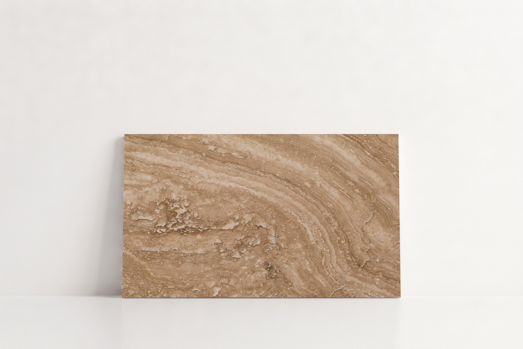 PAVERS SERPENTINE LEATHER TRAVERTINE 6" X 12" X 1 1/4" CROSS CUT