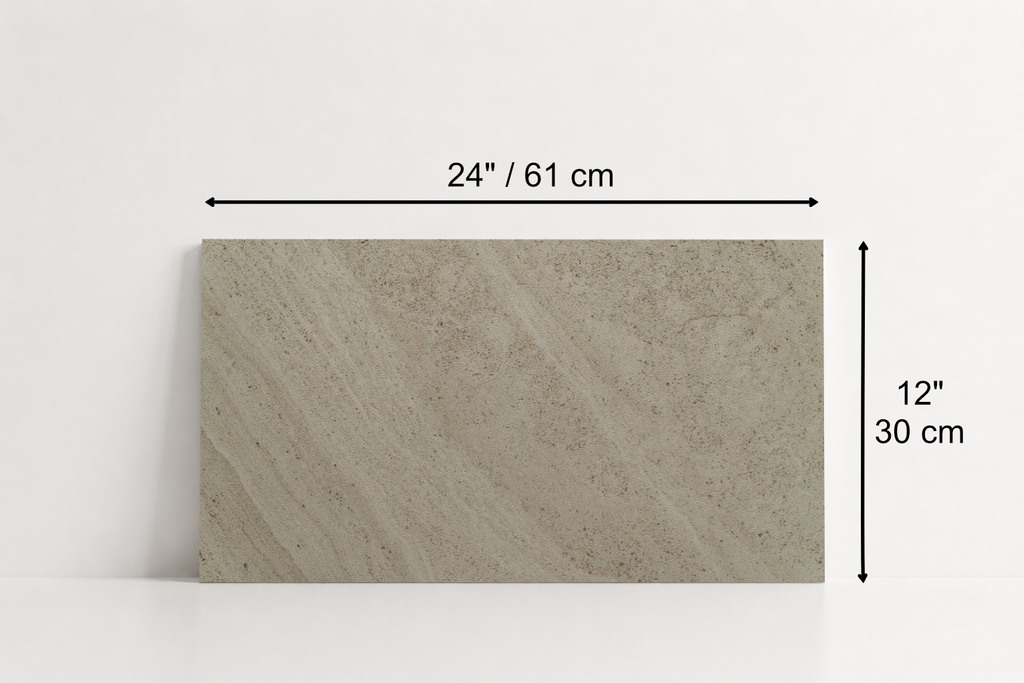 PAVERS SERPENTINE SANDBLASTED TRAVERTINE 12" X 24" X 1 1/4" CROSS CUT