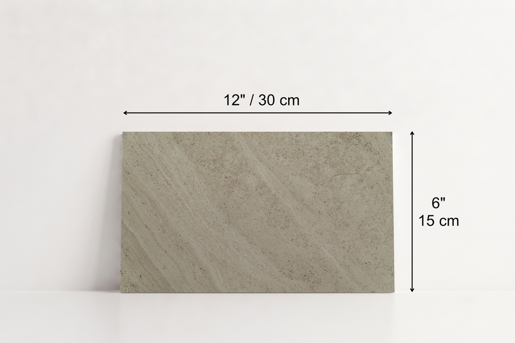 PAVERS SERPENTINE SANDBLASTED TRAVERTINE 6" X 12" X 1 1/4" CROSS CUT