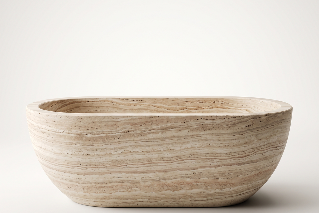 Natural Stone Beige Bathtub