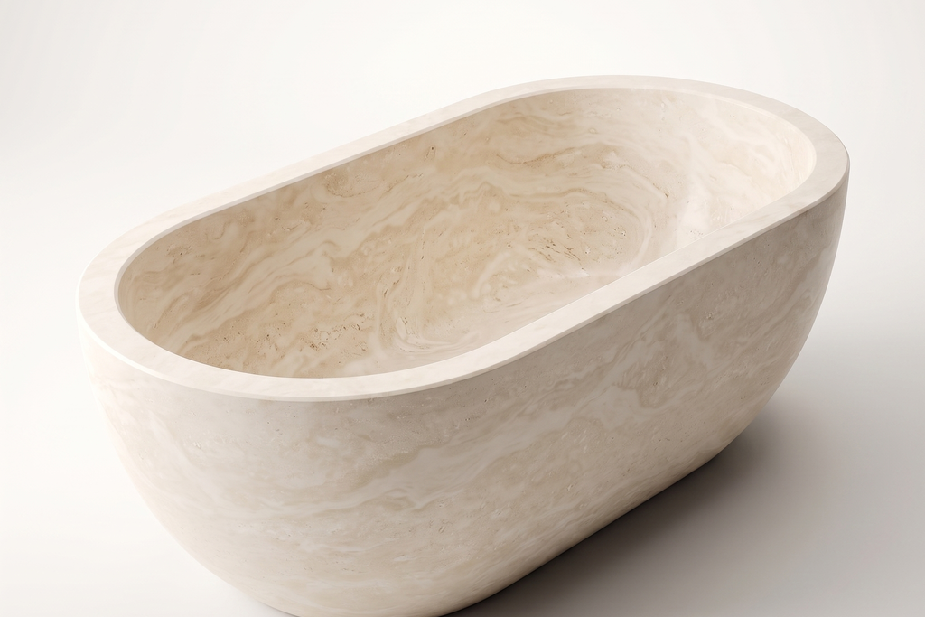 Natural Stone Ivory Bathtub