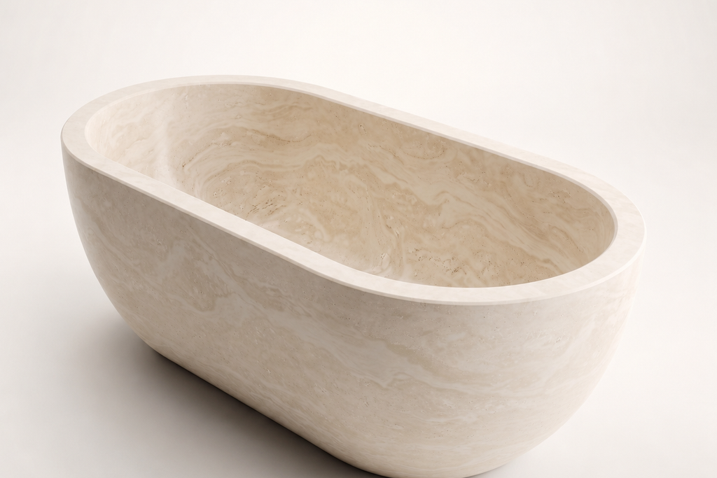 Natural Stone Ivory Bathtub