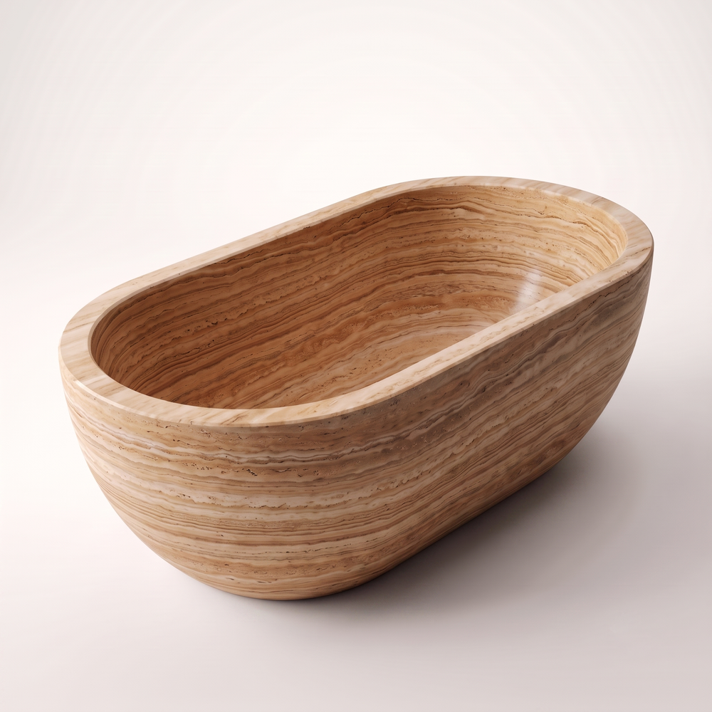 natural stone serpentine bathtub