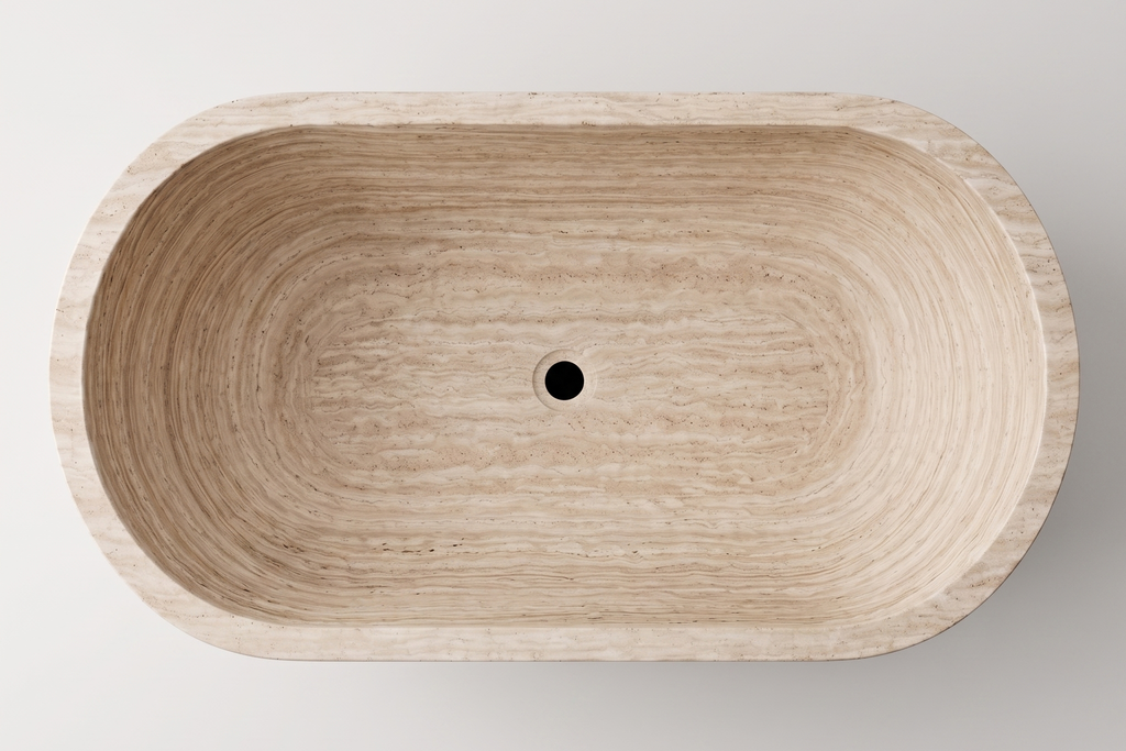 Natural Stone Beige Bathtub